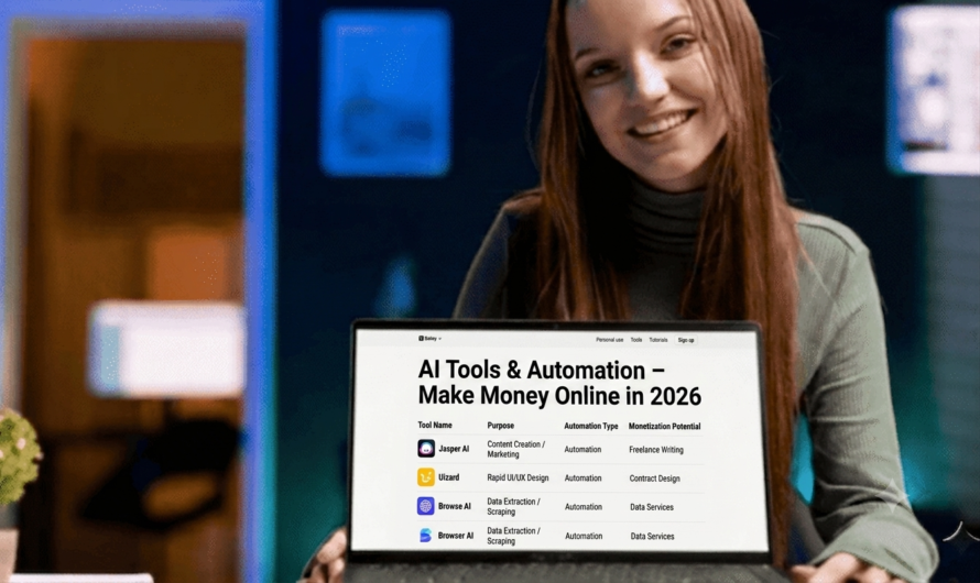 AI Tools & Automation – Make Money Online in 2026